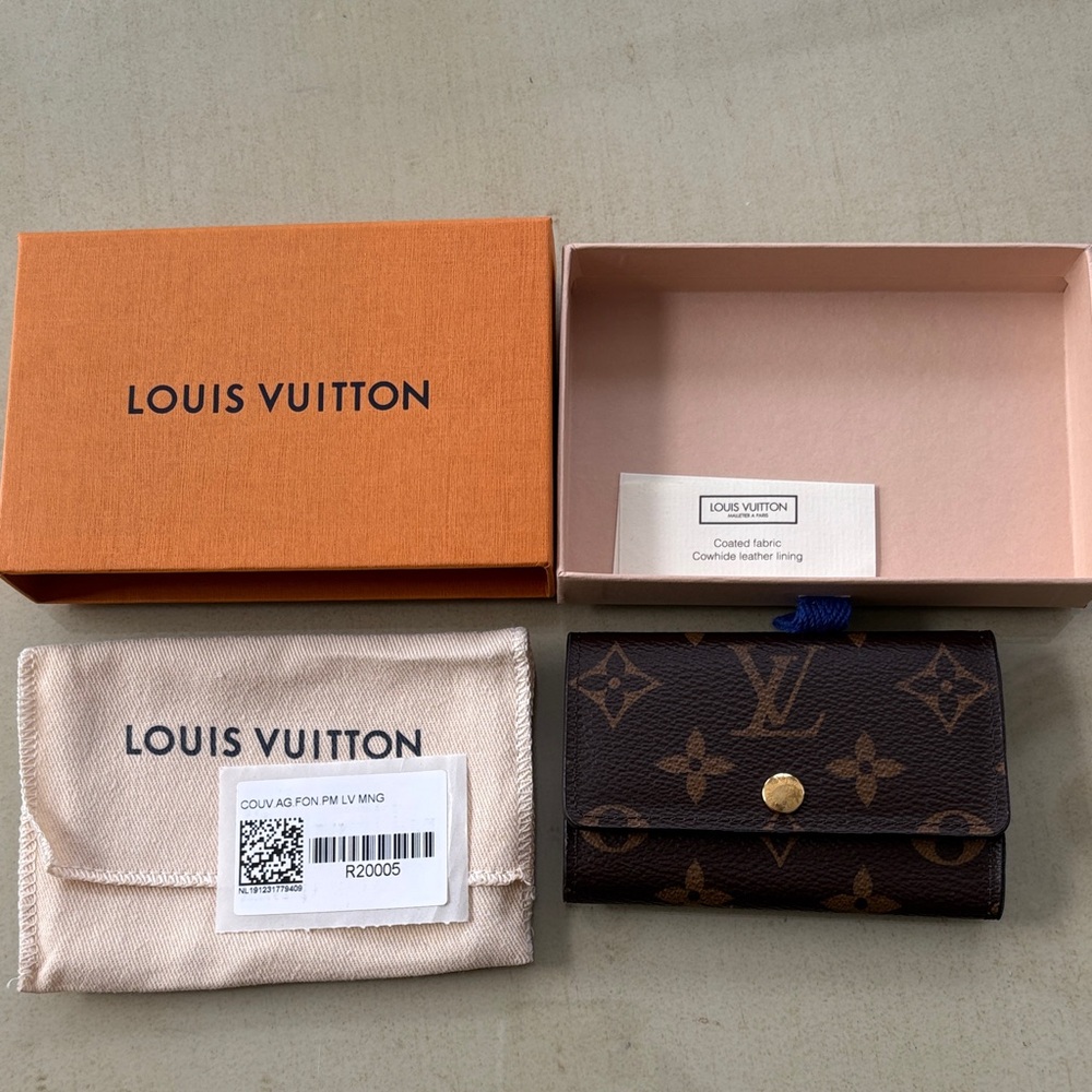 Louis Vuitton Dark Brown Monogram Trifold Wallet